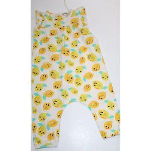 NWT The Bonnie Mob Boutique Baby Romper Jumper Yellow Lemons Size 3-6 Months New